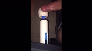 Magic wand use compilation solo boy and w/ wife, cumshots & a slow motion