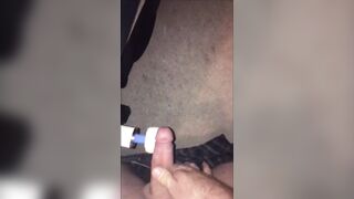 Magic wand use compilation solo boy and w/ wife, cumshots & a slow motion