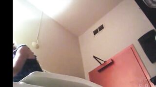 Spy On Dirty Blonde Toilet At Party