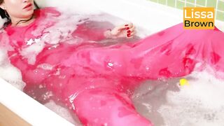 Pink Pijamas in Bubble Baths and Balloon