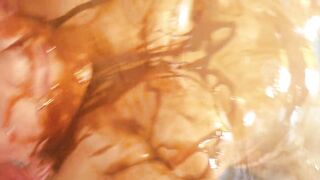 big beautiful woman gets Obscene Chocolate Syrup WAM