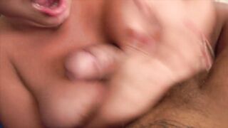 Palpitating Jock Stretches Soaked Twat in Wild Casting Screw