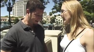 Golden-haired Chick Fingers to Climax in Steamy Hotel Screw
