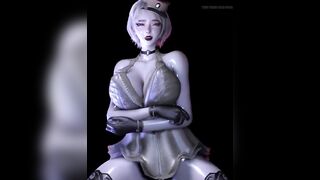 CG Massive Melons Cosplay Model Got Her Rectal hole Screwed so Hard