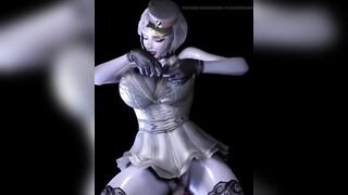 CG Massive Melons Cosplay Model Got Her Rectal hole Screwed so Hard