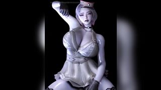 CG Massive Melons Cosplay Model Got Her Rectal hole Screwed so Hard