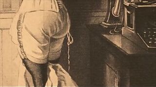 retro flogging drawings