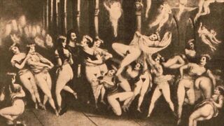 retro flogging drawings