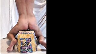 servenaked fastened up his homo butt manage to eats a bottle