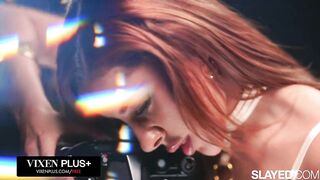 SLAYED Vanna Bardot lets Emily Willis squirt in her throat