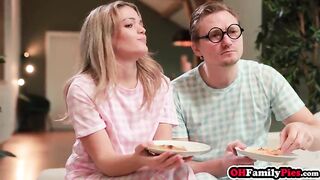 Hawt teen drank large wang and enjoyed coarse screwing after teasing in uniform