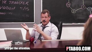 Excited Student Teases Professor