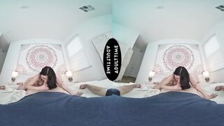 UP CLOSE VR - Lulu Chu Lacy Underware Date Talk Leads To Close Up Hard POV Interracial Bang
