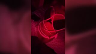 Bound a brassiere on with his rope~