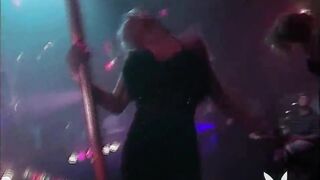Stripper Dancing Undressed For A Crowd