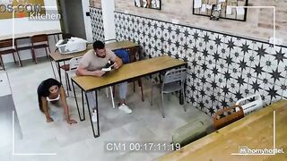 Hostel Hookup Goes Wild When a Curvy Backpacker Seduces a Stranger and Rides Him in the Kitchen