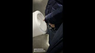 Hawt dad gives sexy blow job to hot male in public bath