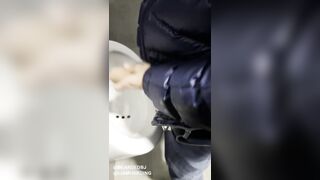Hawt dad gives sexy blow job to hot male in public bath