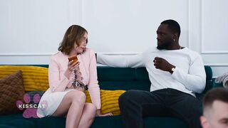 Older chap inadvertently pleasures youthful woman then instructs younger dude in intimacy