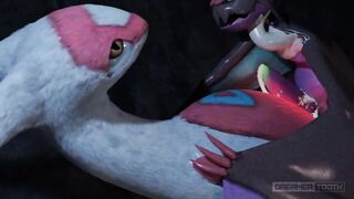 CUTE DRAGON BIRD RAILED BY SLUTTY BAT [LATIAS x NOIVERN] [CUM EXPLOSION]