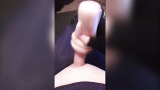 Femboy uses toy