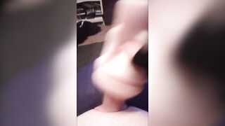 Femboy uses toy