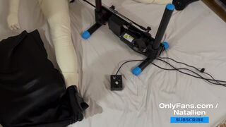 Natallien gets enormous drilled by F-machine / OnlyFans
