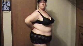 big beautiful woman undresses lazily and shows her stripped body part 1 - Not HD