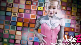 Solo Hotty Anal Masturbation Session with Metallic Toy