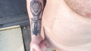 Multiple cumshots and climax, indoors and outdoors