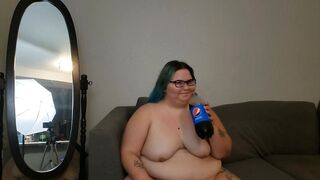 big beautiful woman burps