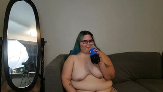 big beautiful woman burps