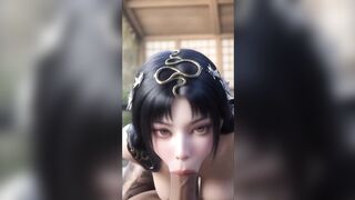 Nymphprince Ai Queen of Penis Suckers. CG-cgi Stylized