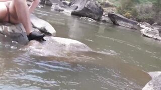 Massive Day In nature's garb Hiking Swimming & Screwing