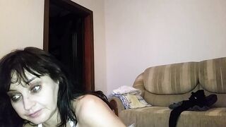 Youthful flooded with goo aged Alina Tumanova face, hair and eyes