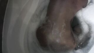 My 1st solo scene! Washroom, bubbles, candles, sextoy = a lot pleasure!