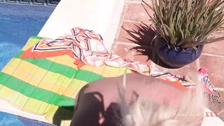 Encounter Sexy Aged mother I'd like to fuck Maggie Moon at the Hotel Pool