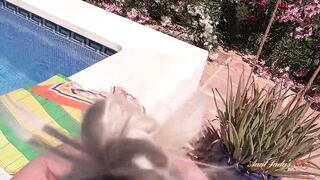 Encounter Sexy Aged mother I'd like to fuck Maggie Moon at the Hotel Pool