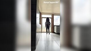 Ebony Cutie Gets Facefucked and Pounded by White Bull