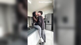 Ebony Cutie Gets Facefucked and Pounded by White Bull