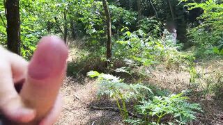 TUGJOB in PUBLIC - Stranger Woman Caught me Masturbating and Makes Me Cum!