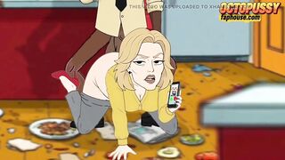 Married Housewife Gets Anal Sex Whilst That babe Talks to Her Spouse on the Phone