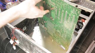 SERVER CATCHES FIRE - $15 Server Rack Adventures Vlog #two
