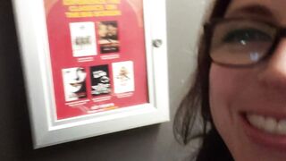 Rear View Urinate At The Cinema