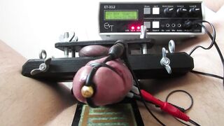 E-Stim, Ball Vice & Dong Restraint with Erostek ET-312B