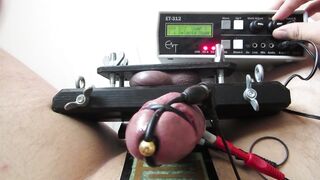 E-Stim, Ball Vice & Dong Restraint with Erostek ET-312B