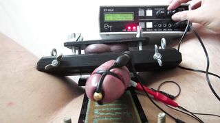 E-Stim, Ball Vice & Dong Restraint with Erostek ET-312B