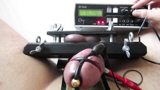 E-Stim, Ball Vice & Dong Restraint with Erostek ET-312B