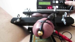 E-Stim, Ball Vice & Dong Restraint with Erostek ET-312B