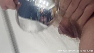 LARGE CLITORIS ERECTION - MASTURBATION IN BATHS